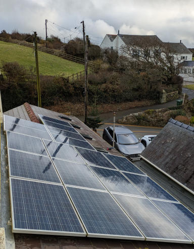 Anti-Algae Softwash of Solar Panels