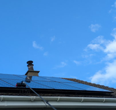 Pure water clean of Solar Panels